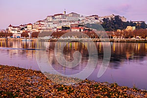 Panorama of Coimbra across Mondego River