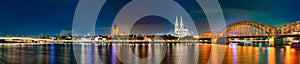 Panorama Of Cologne Germany 