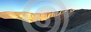 Panorama of the Colorful Ubehebe Crater in Death Valley National Park, California