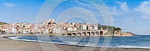 Panorama of the commune Banyuls-sur-Mer, France photo