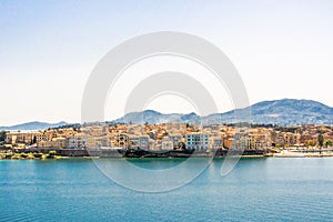 Panorama of Corfu isand