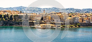 Panorama of Corfu isand