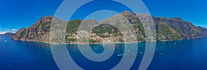 Panorama of Costiera Amalfitana at Positano, Italy