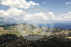 Panorama of Crete Island, Greece