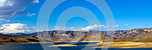 Panorama of Curecanti NRA near the town of Gunnison in Colorado