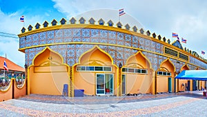 Panorama of Darussalam Ethics Training Center in Ko Panyi village, Phang Nga Bay, Thailand