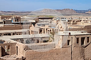 Panorama of desert town Naein