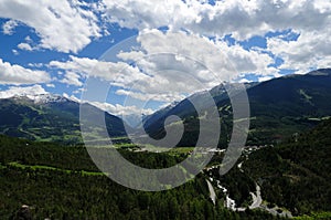 Panorama di Bormio - Valtellina -Italia