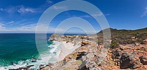 Panorama of Diaz Beach at Cape Point