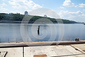 Panorama of the Dnipro River near Kyiv