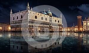 Panorama of Doge\'s Palace, Venice
