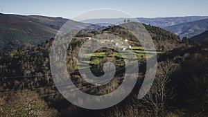 Panorama of the Douro Valley wine region, Portugal. photo
