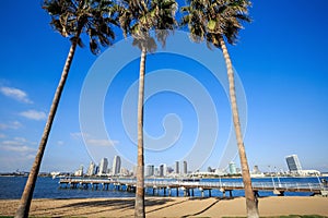 Panorama of Downtown of San Diego, California