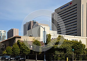 Panorama of Downtown San Diego at the Pacific Ocean, California