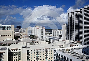 Panorama of Downtown West Palm Beach, Florida