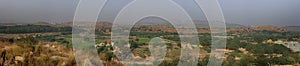 Panorama dry thickets of Bush in India.