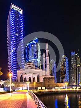 Panorama of Dubai marina