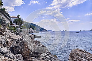 Panorama Dubrovnik port . Europe, Croatia