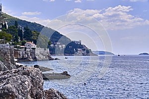 Panorama Dubrovnik port . Europe, Croatia