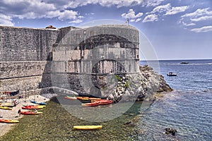 Panorama Dubrovnik port . Europe, Croatia