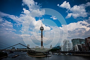 Panorama Duesseldorf with Radio Tower