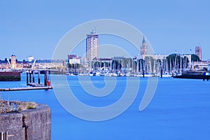 Panorama of Dunkirk at night