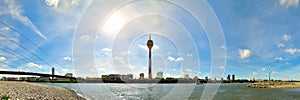 Panorama Of Dusseldorf Skyline 