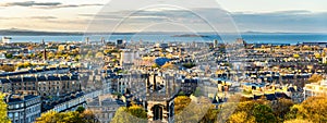 Panorama of Edinburgh from Calton Hill