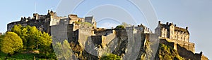 Panorama of Edinburgh castle, Scotland
