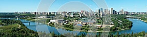 Panorama of edmonton downtown photo