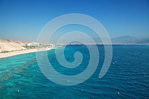 Panorama of Eilat beach