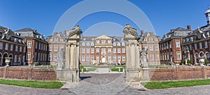 Panorama of the entrance of castle Nordkirchen