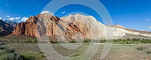 Panorama of eroded rocks in Kekemeren valley