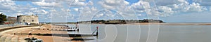 Panorama of the Estuary of the river Deben at Felixstowe Ferry