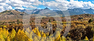 Panorama of Fall Sneffels Range photo