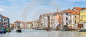 Panorama of the famous Grand Canal, Venice, Italy