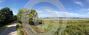 Panorama from farmland around the Sneeker lake