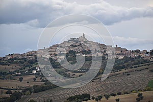 Panorama of Fermo, Marche region, Italy photo