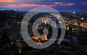 The panorama of Florence, Italy