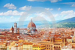 Panorama of Florence and Saint Mary