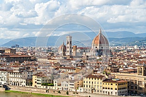 Panorama of Florence and Saint Mary of the Flower in Florence