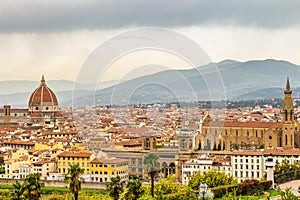 Panorama of Florence and Saint Mary of the Flower in Florence