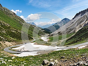 panorama of the forcola pass