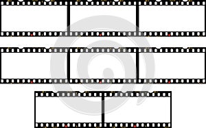 Panorama frames of photo film