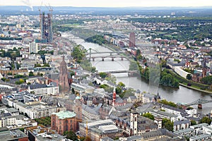Panorama of Frankfurt am Main, Germany. photo