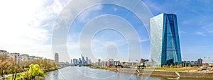 Panorama, Frankfurt am Main, Skyline and ECB