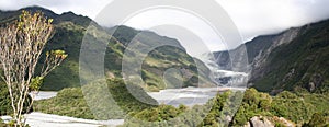 Panorama - Franz Josef glacier, New Zealand photo