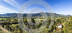 Panorama of the French Alpes at Seyne les Alps