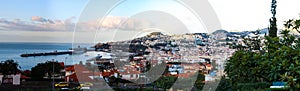 Panorama of Funchal from Viewpoint Vila Guida