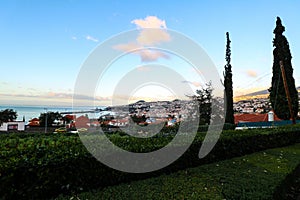 Panorama of Funchal from Viewpoint Vila Guida